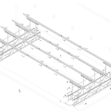 Illumination bridge for theatre in Bautzen