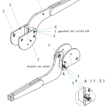 Fatigue strength of swivel arms