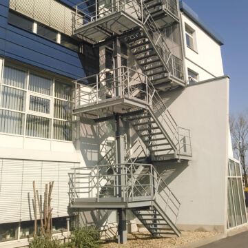 Escape stairways Hentschke Bau Bautzen