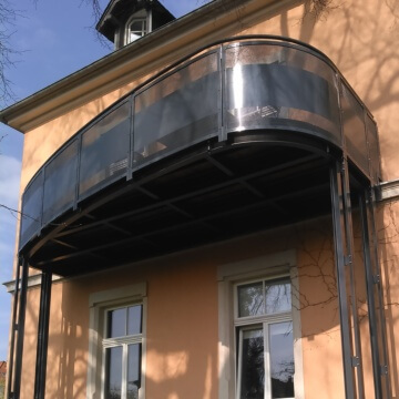 Balkon an einer Villa in Bautzen