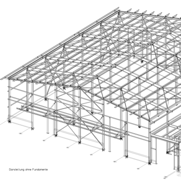 Construction of a warehouse in Röthenbach