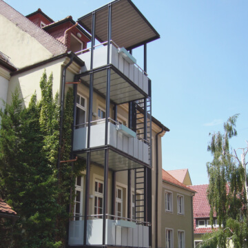 Balkon in der Altstadt zu Bautzen